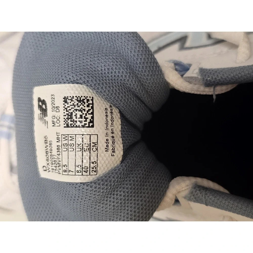 New Balance Unisex 608 V5 WX608WB5 White Casual Shoes Sneakers Size M 7 W 8.5